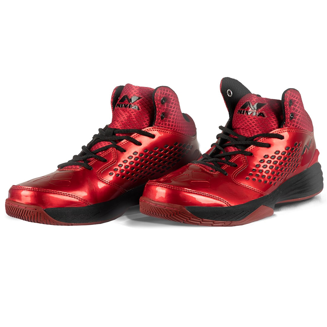 Nivia Men Basketball Shoes ( Red )