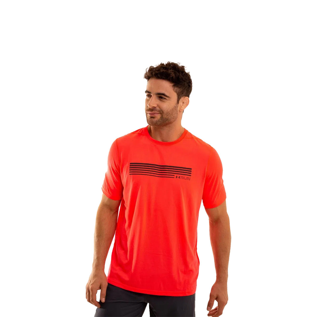 Under Armour Run Graphic SS Men T Shirts, Size SM - UA1299040-963